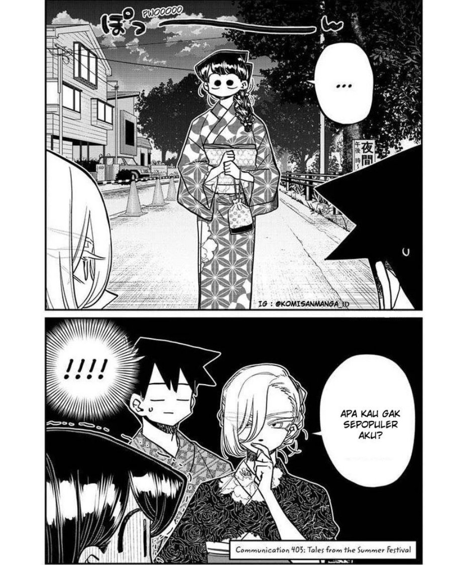 Komi-san wa Komyushou Desu Chapter 403 - halaman 3