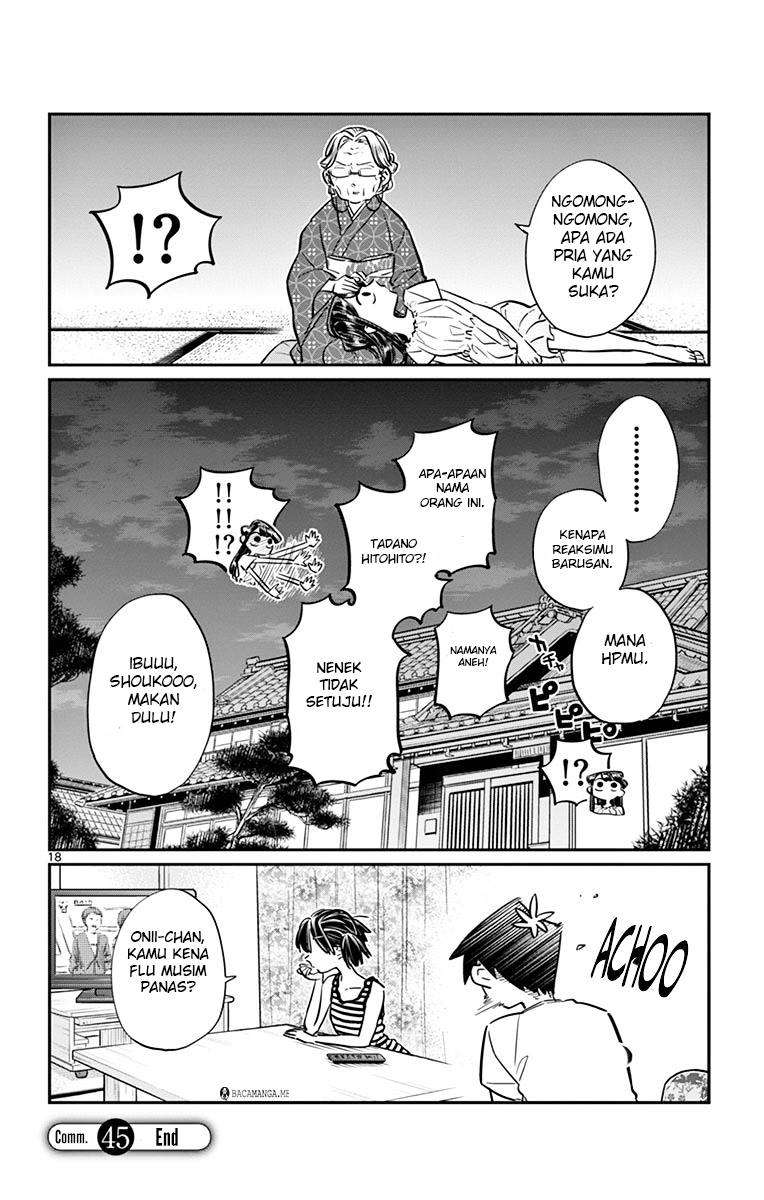 Komi-san wa Komyushou Desu Chapter 45 - halaman 18