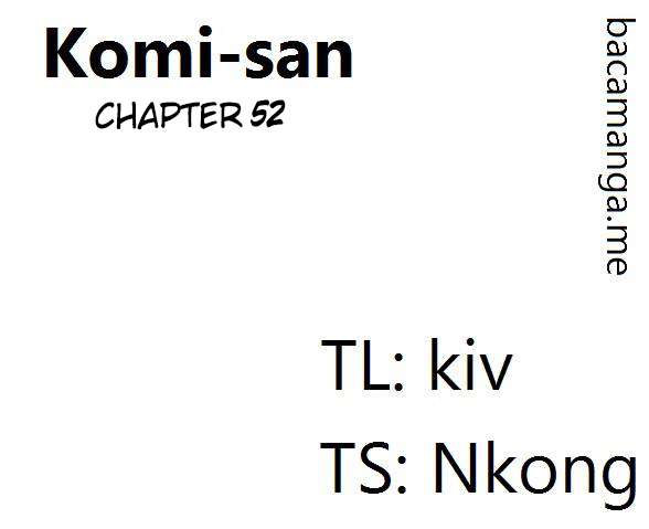 Komi-san wa Komyushou Desu Chapter 52 - halaman 1