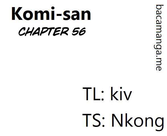 Komi-san wa Komyushou Desu Chapter 56 - halaman 1