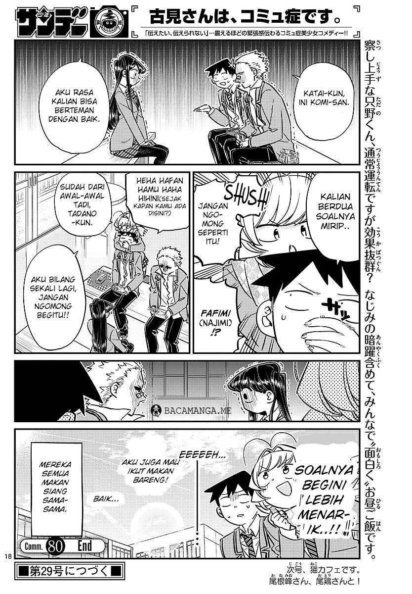 Komi-san wa Komyushou Desu Chapter 80 - halaman 18