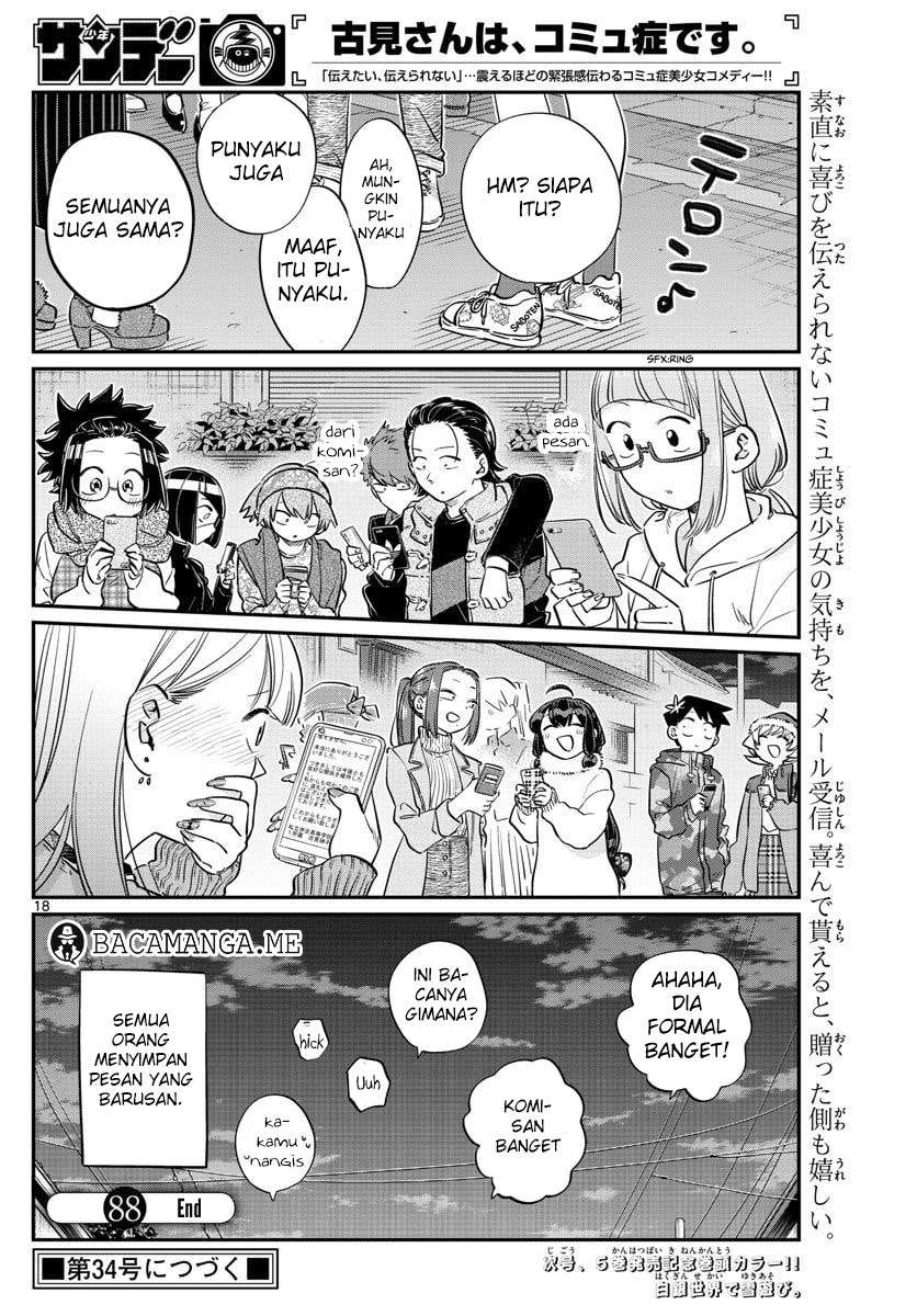 Komi-san wa Komyushou Desu Chapter 88 - halaman 19