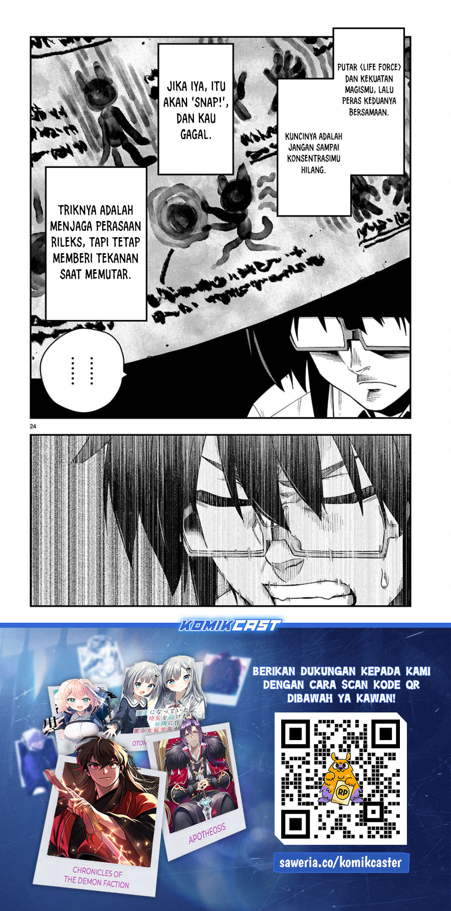 Konjiki no Moji Tsukai: Yuusha Yonin ni Makikomareta Unique Cheat Chapter 115 - halaman 25