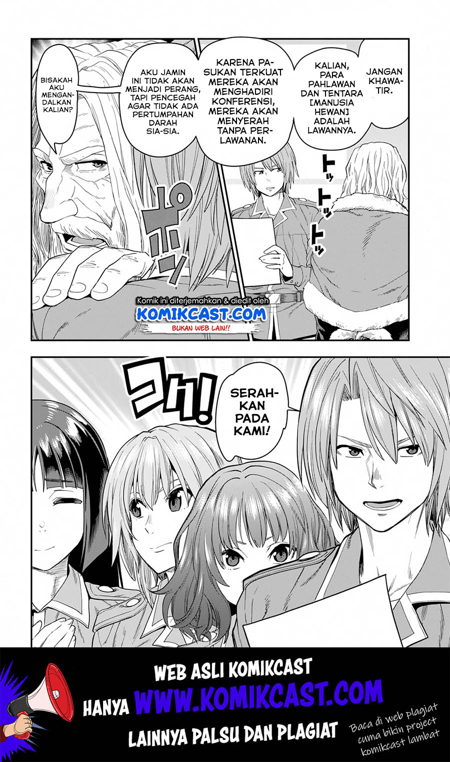 Konjiki no Moji Tsukai: Yuusha Yonin ni Makikomareta Unique Cheat Chapter 61 - halaman 7
