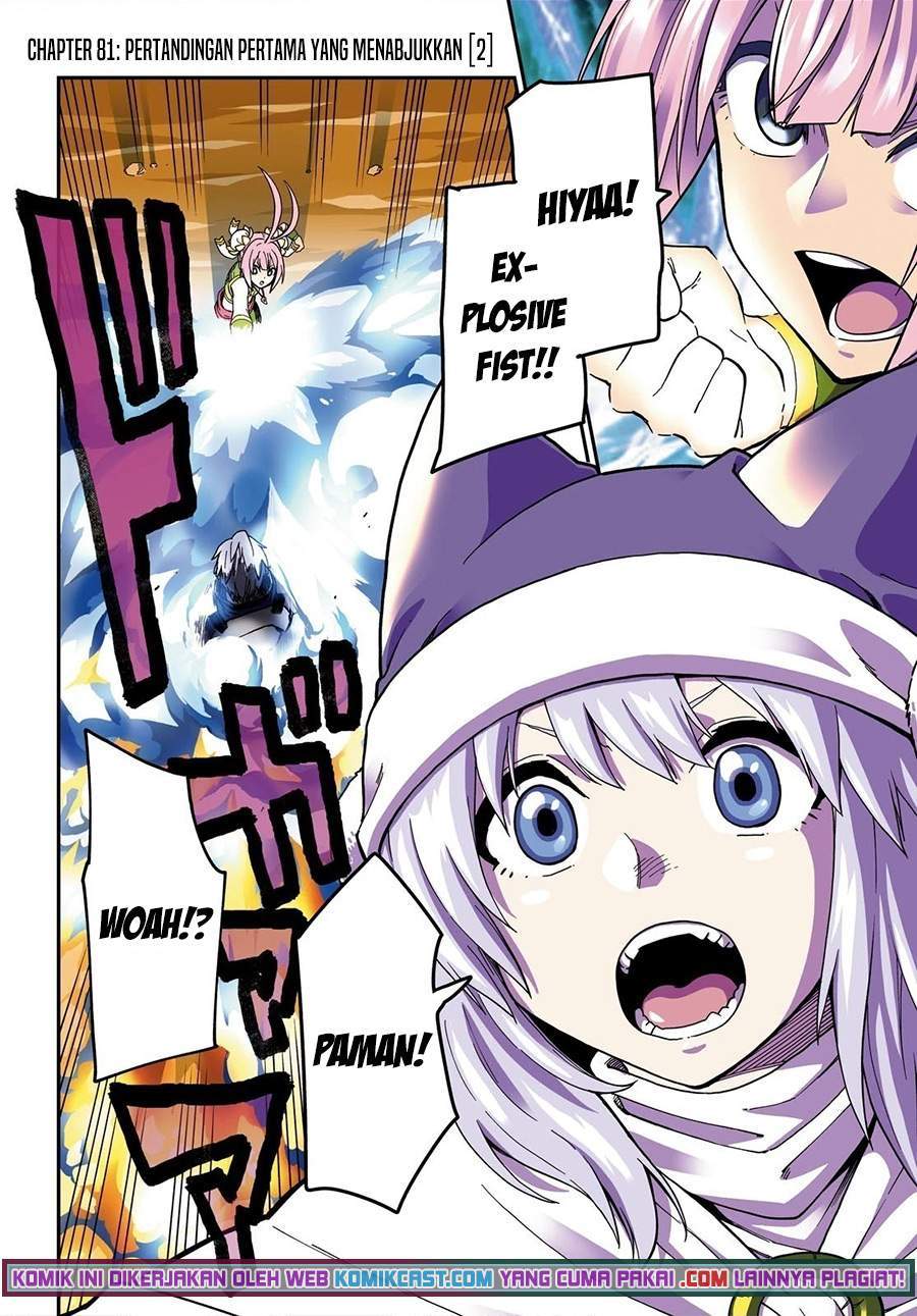Konjiki no Moji Tsukai: Yuusha Yonin ni Makikomareta Unique Cheat Chapter 81 - halaman 2