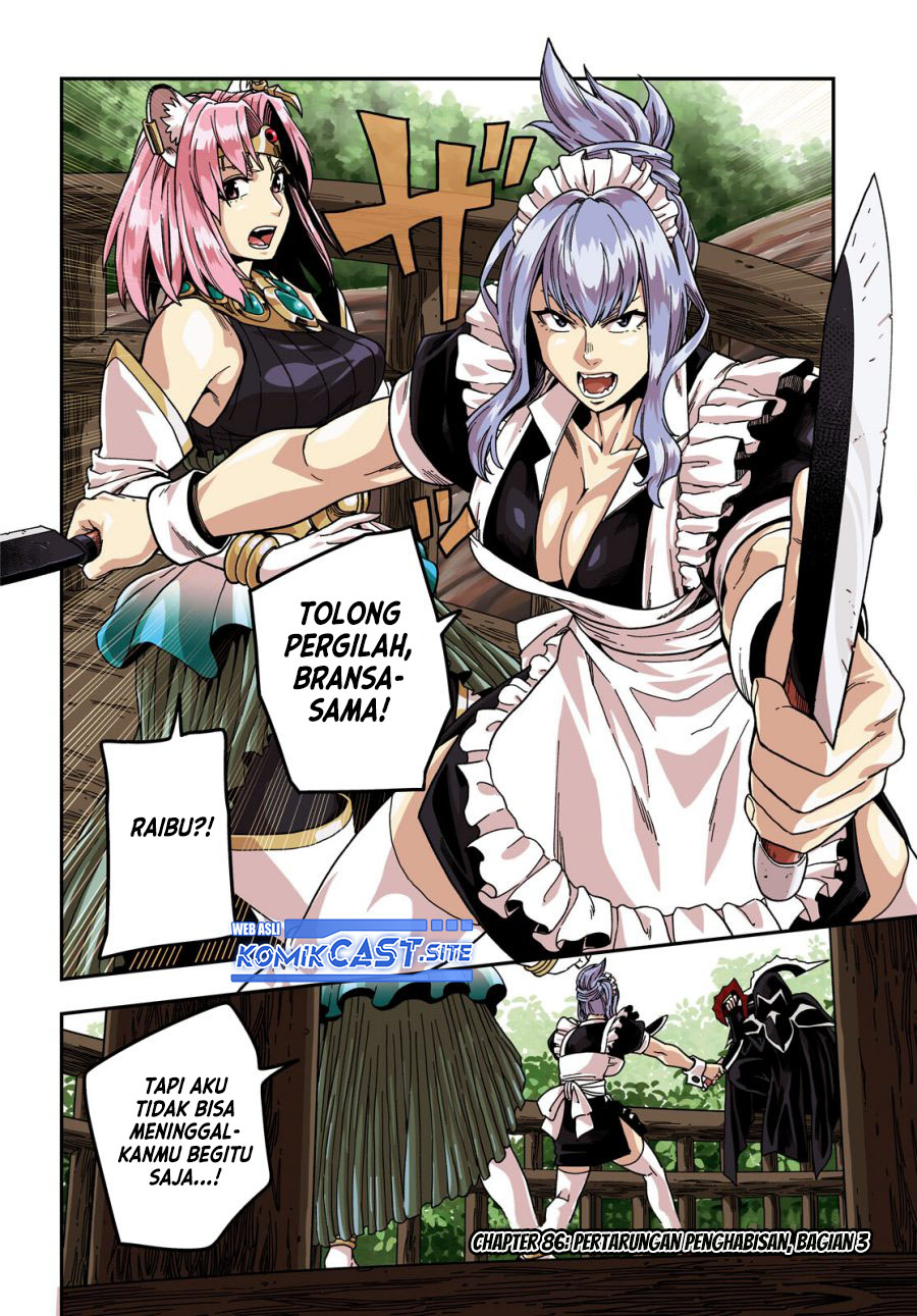 Konjiki no Moji Tsukai: Yuusha Yonin ni Makikomareta Unique Cheat Chapter 86 - halaman 3