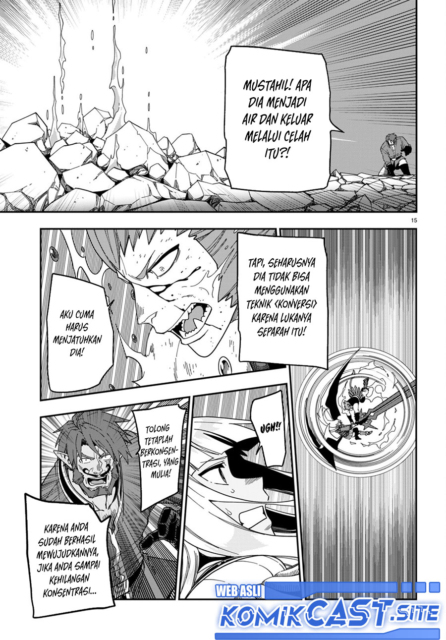 Konjiki no Moji Tsukai: Yuusha Yonin ni Makikomareta Unique Cheat Chapter 90 - halaman 15