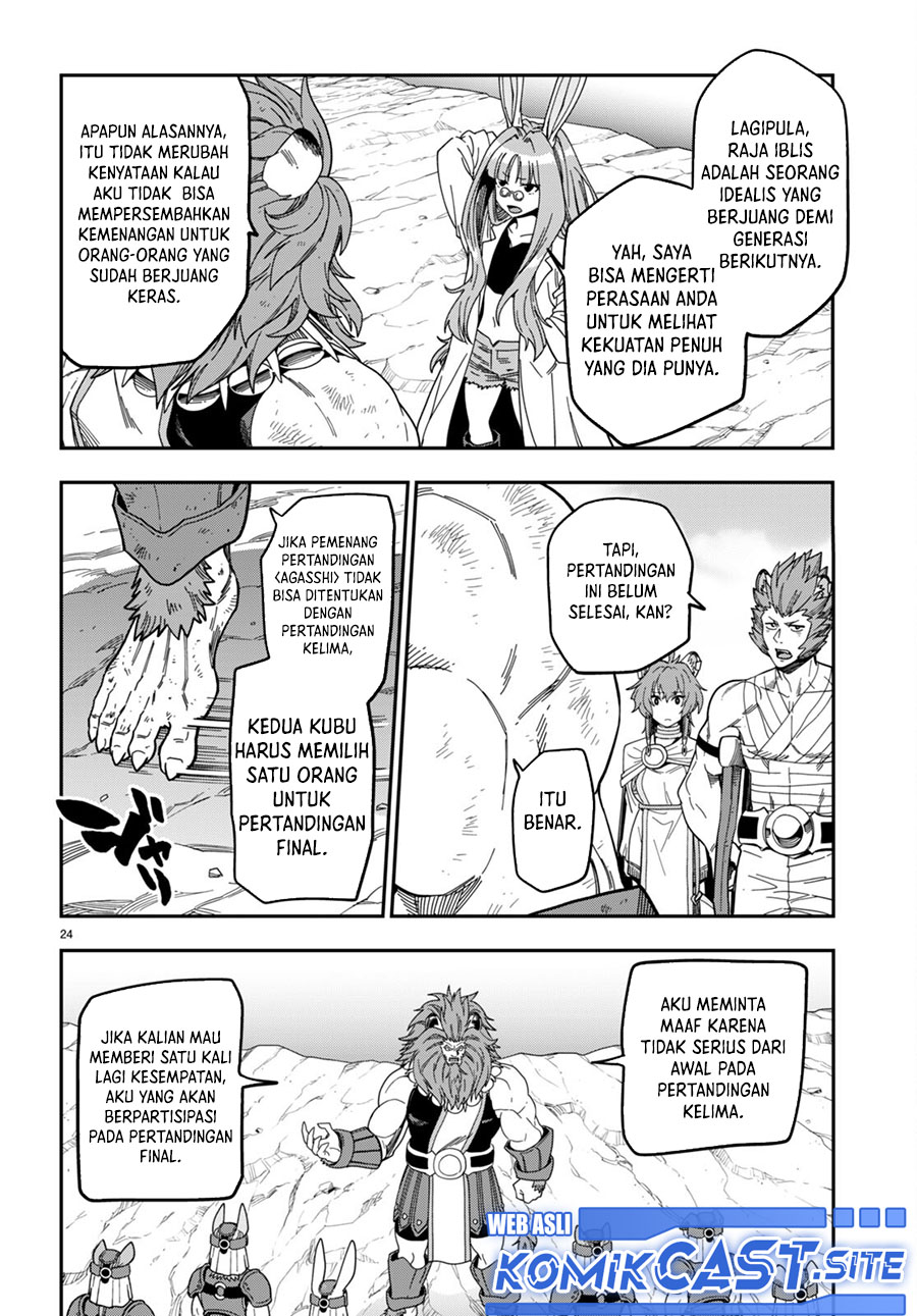 Konjiki no Moji Tsukai: Yuusha Yonin ni Makikomareta Unique Cheat Chapter 90 - halaman 23