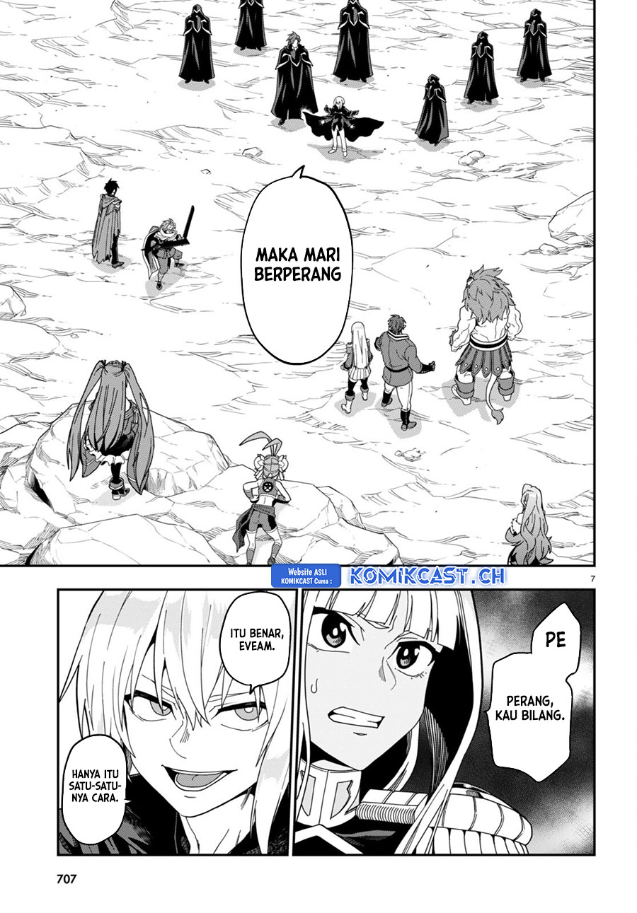 Konjiki no Moji Tsukai: Yuusha Yonin ni Makikomareta Unique Cheat Chapter 97 - halaman 7