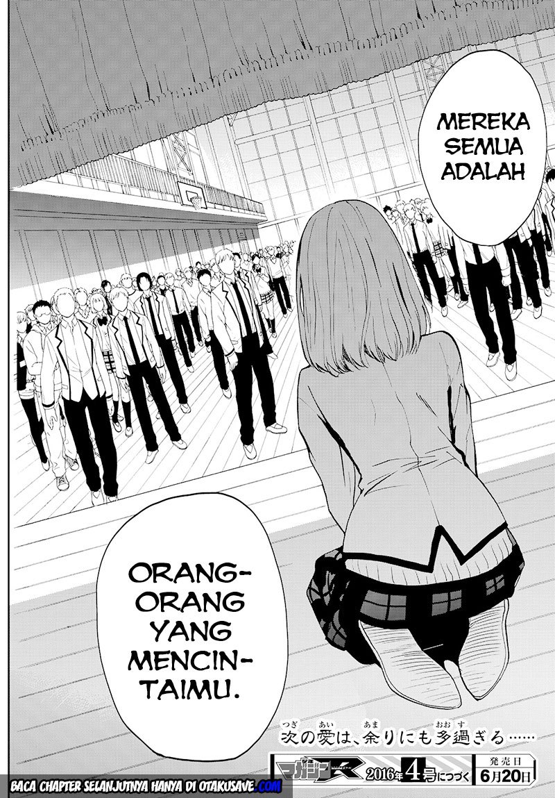Konya wa Tsuki ga Kirei desu ga, Toriaezu Shine Chapter 7 - halaman 34