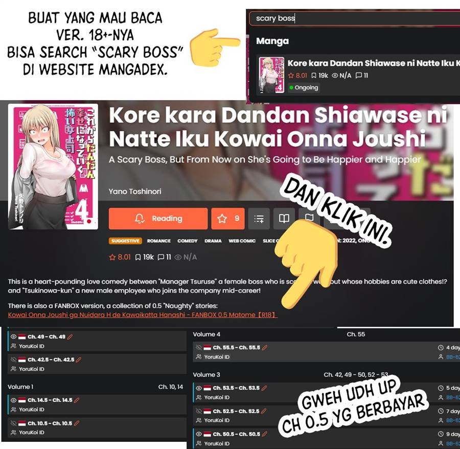 Kore kara Dandan Shiawase ni Natte Iku Kowai Onna Joushi Chapter 100.5 - halaman 7