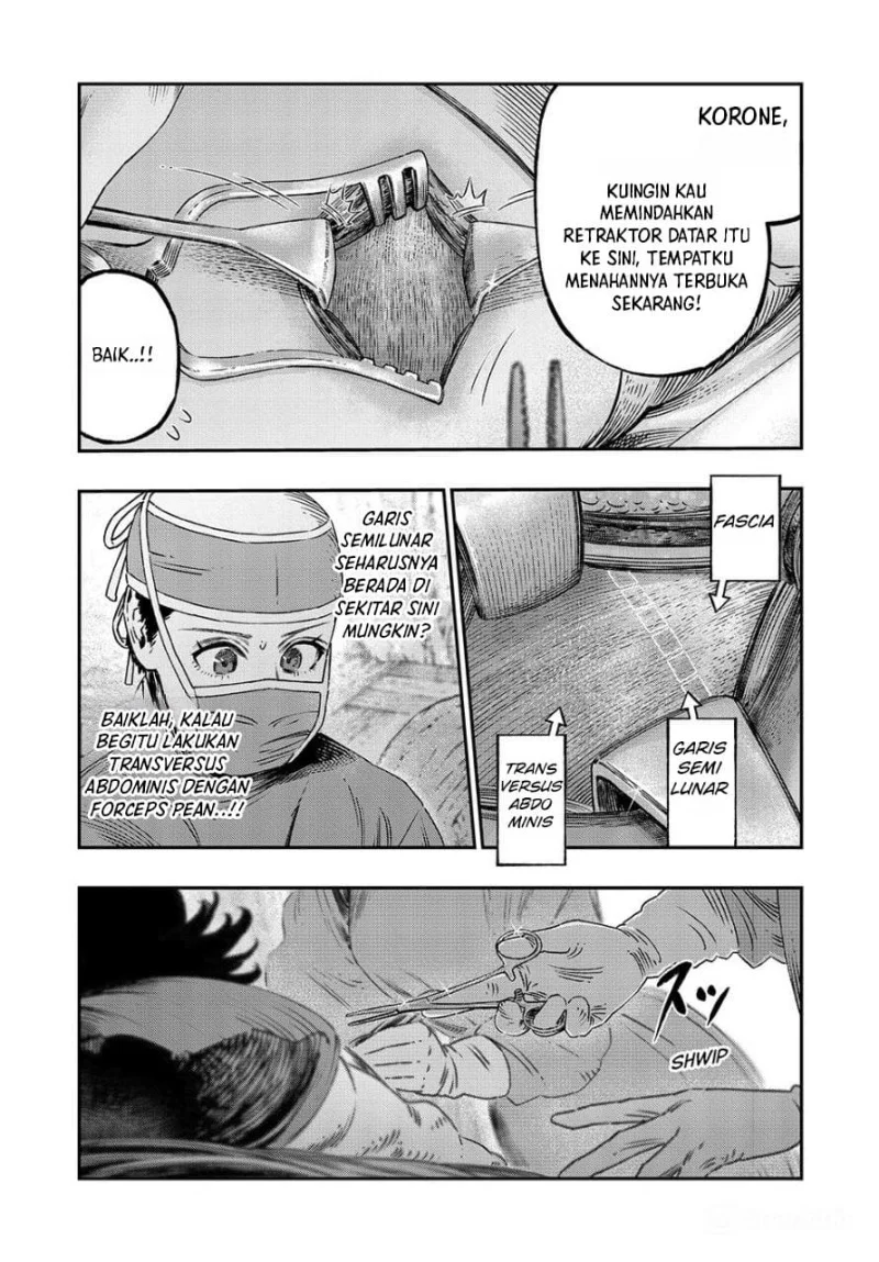 Koudou ni Hattatsu Shita Igaku wa Mahou to Kubetsu ga Tsukanai (THE ISEKAI DOCTOR) Chapter 17 - halaman 36