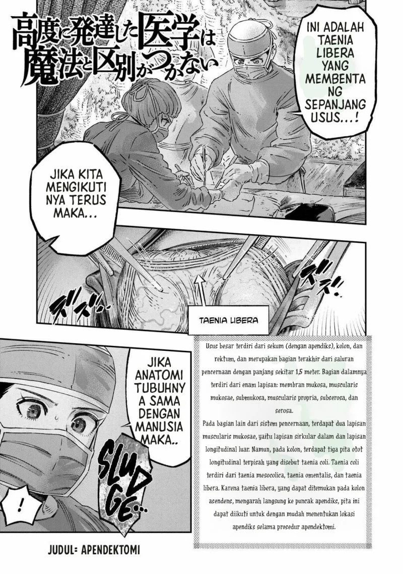 Koudou ni Hattatsu Shita Igaku wa Mahou to Kubetsu ga Tsukanai (THE ISEKAI DOCTOR) Chapter 18 - halaman 1