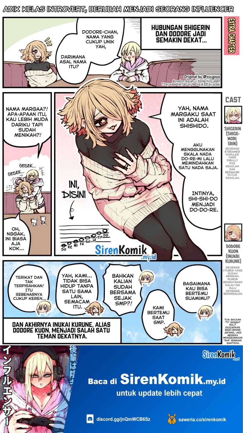 Kouhai wa Inkya Agari no Infuruensaa Chapter 19.5 - halaman 2