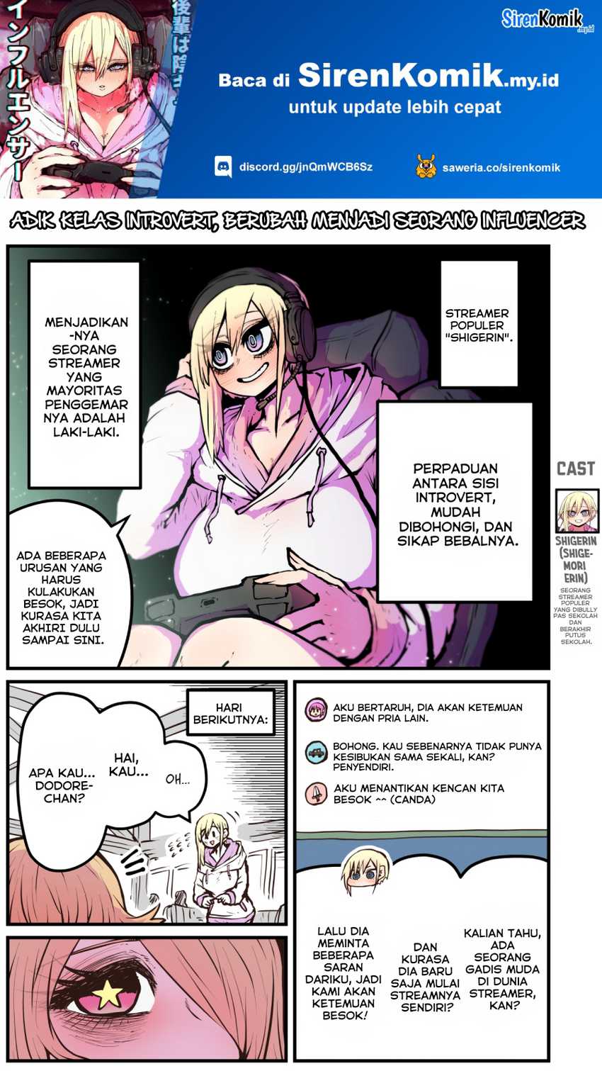 Kouhai wa Inkya Agari no Infuruensaa Chapter 19 - halaman 2