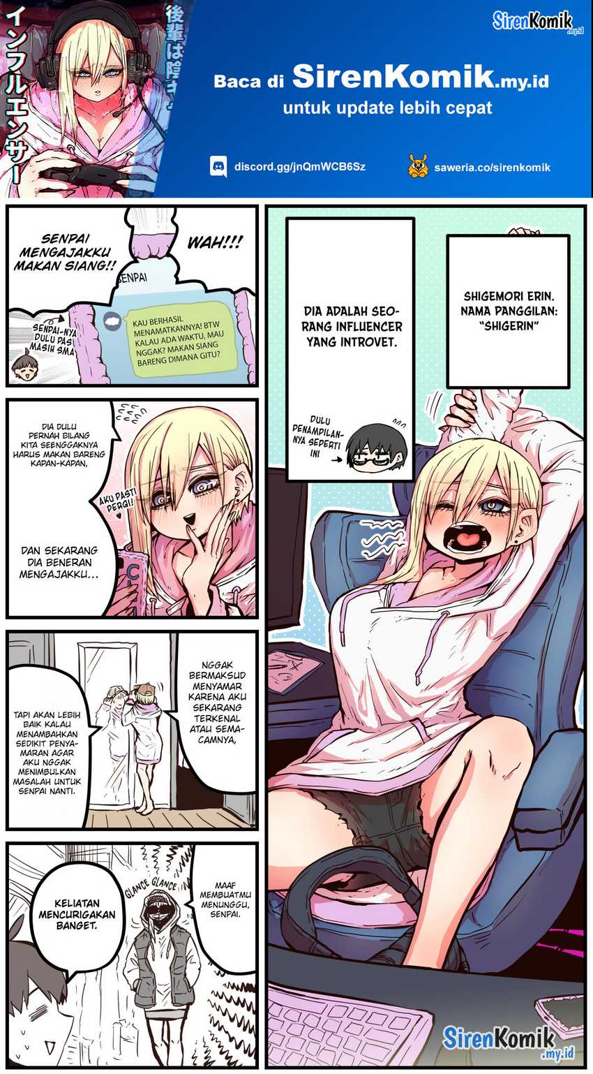 Kouhai wa Inkya Agari no Infuruensaa Chapter 2 - halaman 2