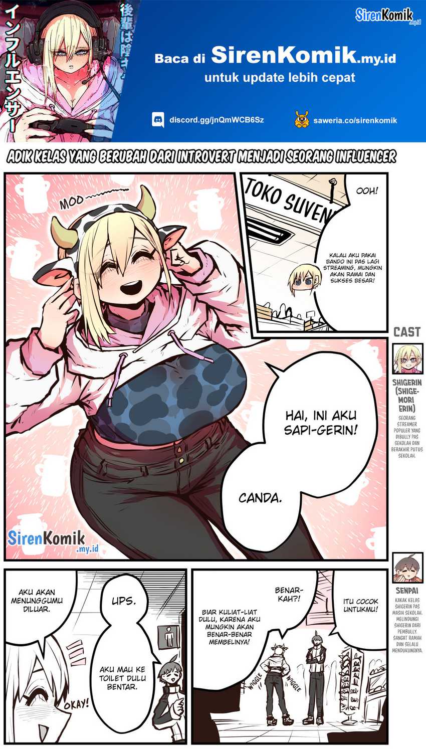 Kouhai wa Inkya Agari no Infuruensaa Chapter 9 - halaman 2