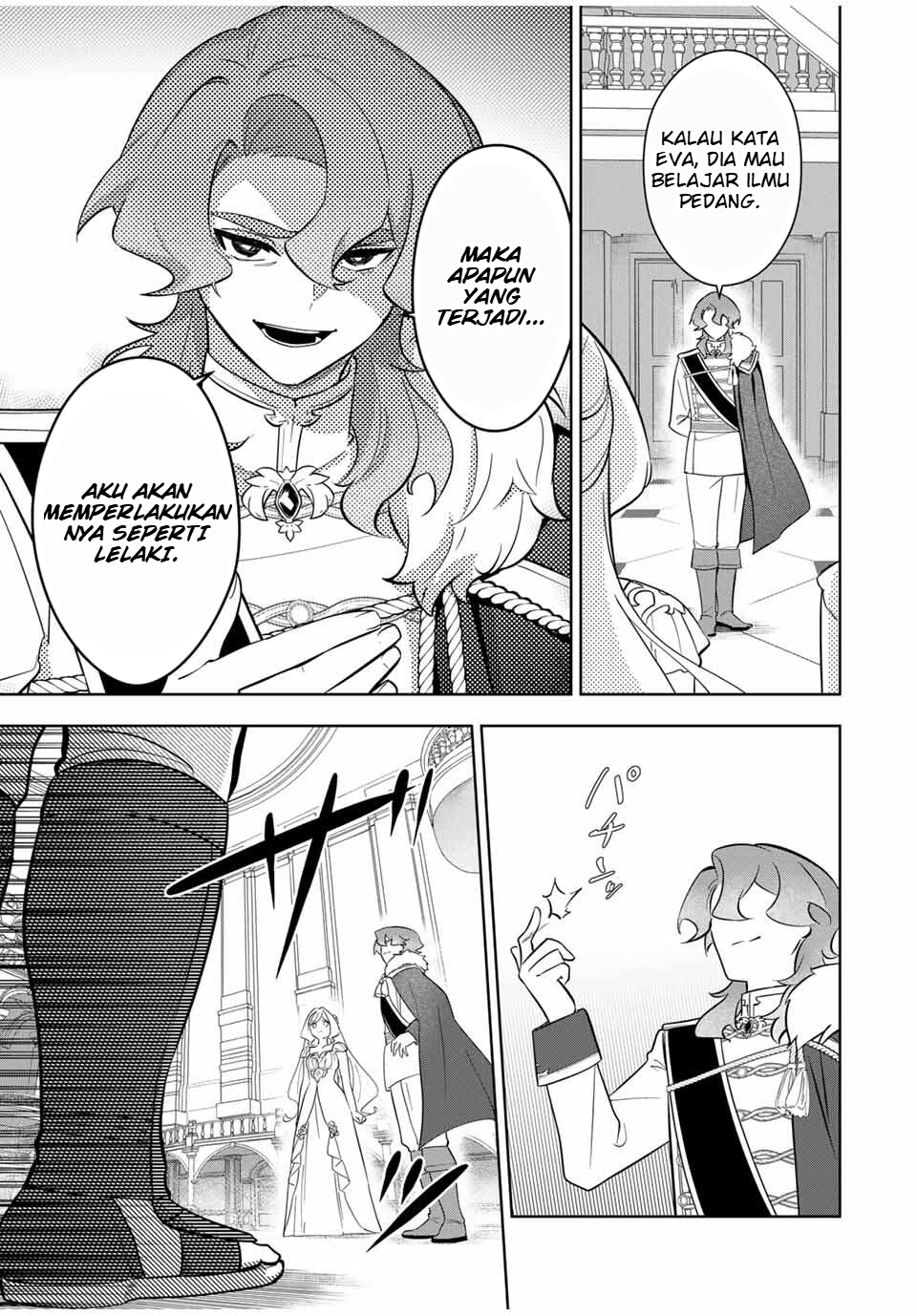Koujo Tensei: Densetsu no Daimadoushi (♂), Himekishi to Narite Densetsu no Reijou Kishidan wo Tsukuri Musou suru Chapter 4 - halaman 9