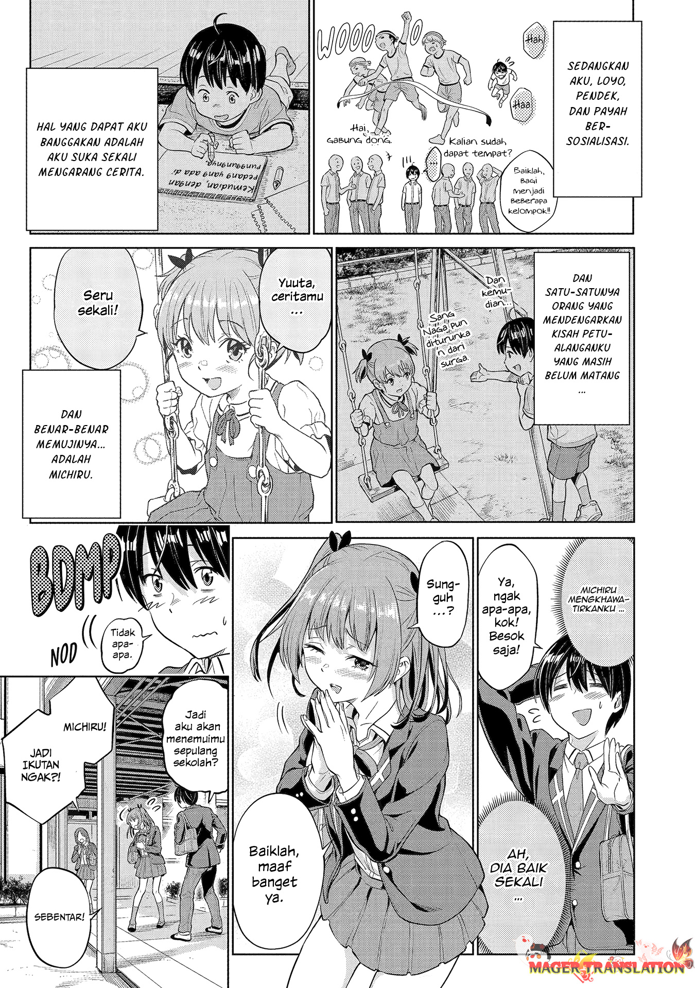 Koukousei Web Sakka no Mote Seikatsu "Anta ga Kami Sakka na Wakenai desho" to Boku wo Futta Osananajimi ga Koukai shiteru kedo Mou Osoi Chapter 1.1 - halaman 10