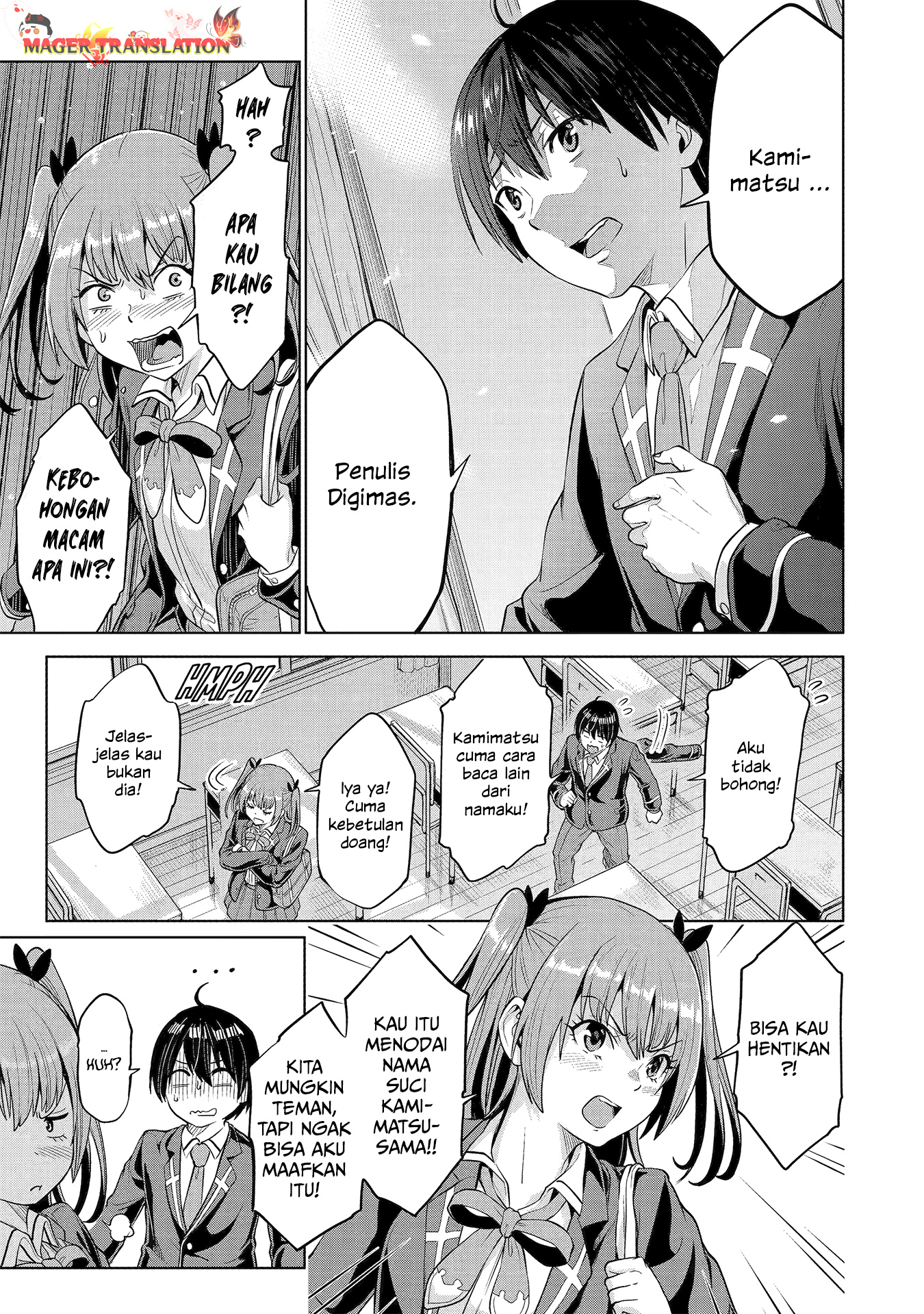 Koukousei Web Sakka no Mote Seikatsu "Anta ga Kami Sakka na Wakenai desho" to Boku wo Futta Osananajimi ga Koukai shiteru kedo Mou Osoi Chapter 1.1 - halaman 23