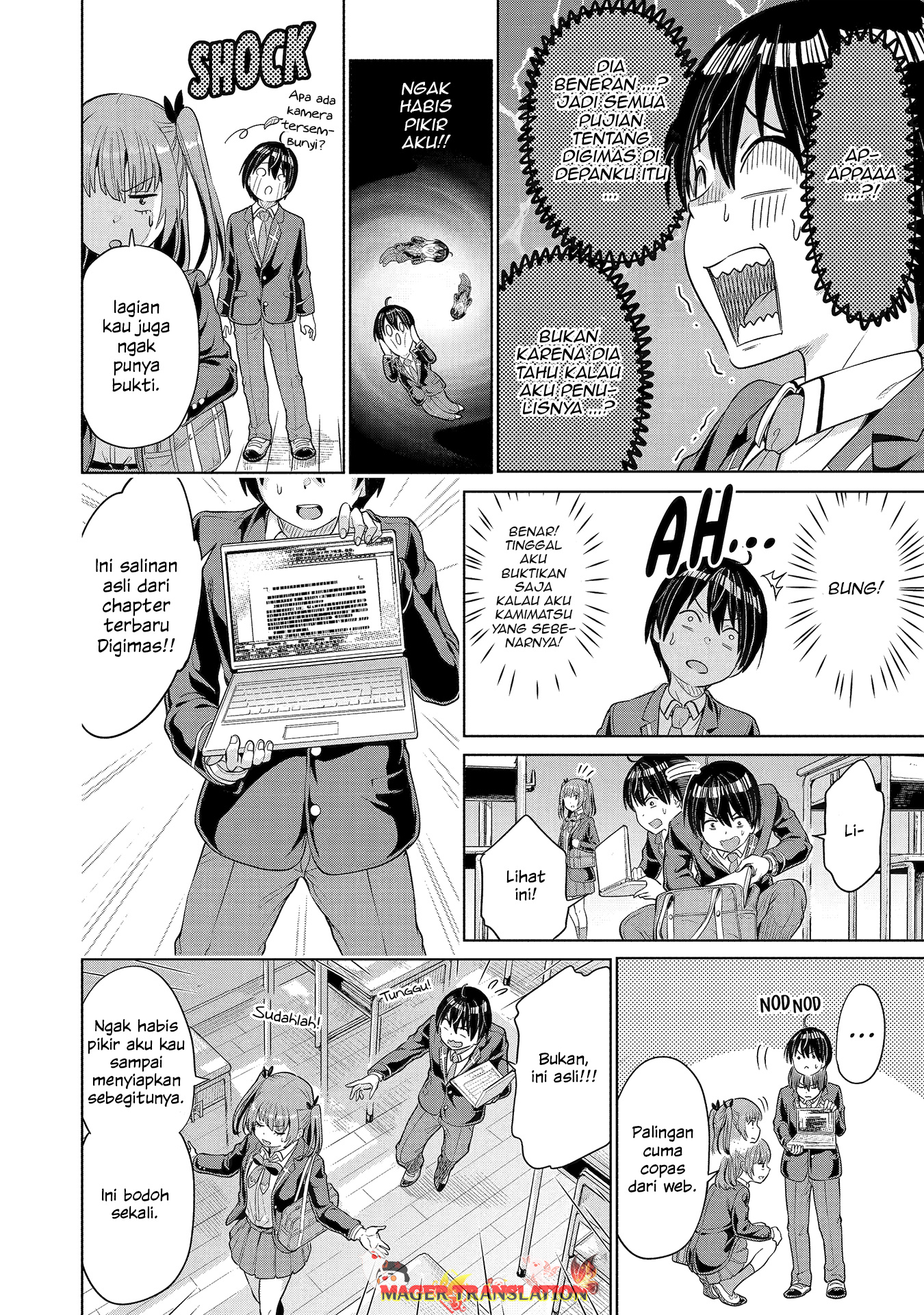 Koukousei Web Sakka no Mote Seikatsu "Anta ga Kami Sakka na Wakenai desho" to Boku wo Futta Osananajimi ga Koukai shiteru kedo Mou Osoi Chapter 1.1 - halaman 24
