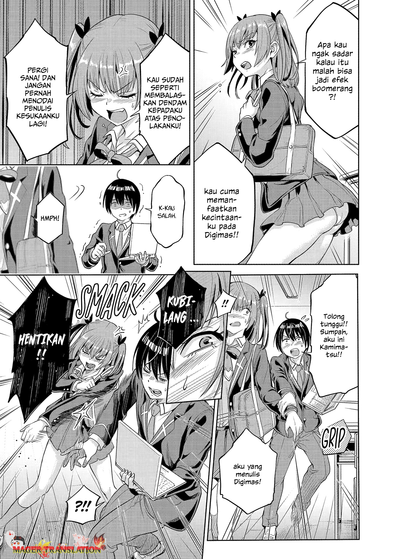 Koukousei Web Sakka no Mote Seikatsu "Anta ga Kami Sakka na Wakenai desho" to Boku wo Futta Osananajimi ga Koukai shiteru kedo Mou Osoi Chapter 1.1 - halaman 25