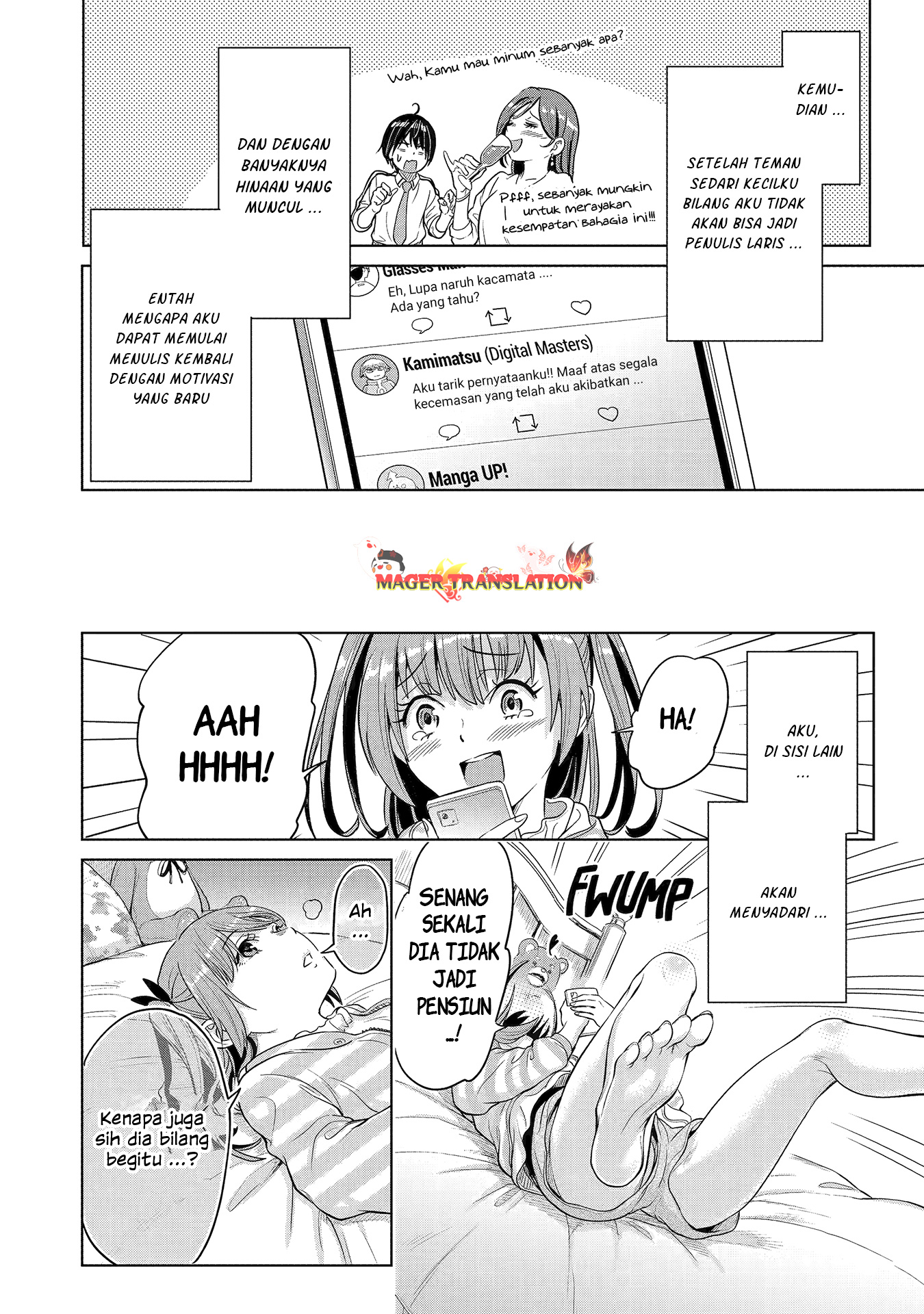 Koukousei Web Sakka no Mote Seikatsu "Anta ga Kami Sakka na Wakenai desho" to Boku wo Futta Osananajimi ga Koukai shiteru kedo Mou Osoi Chapter 1.2 - halaman 26