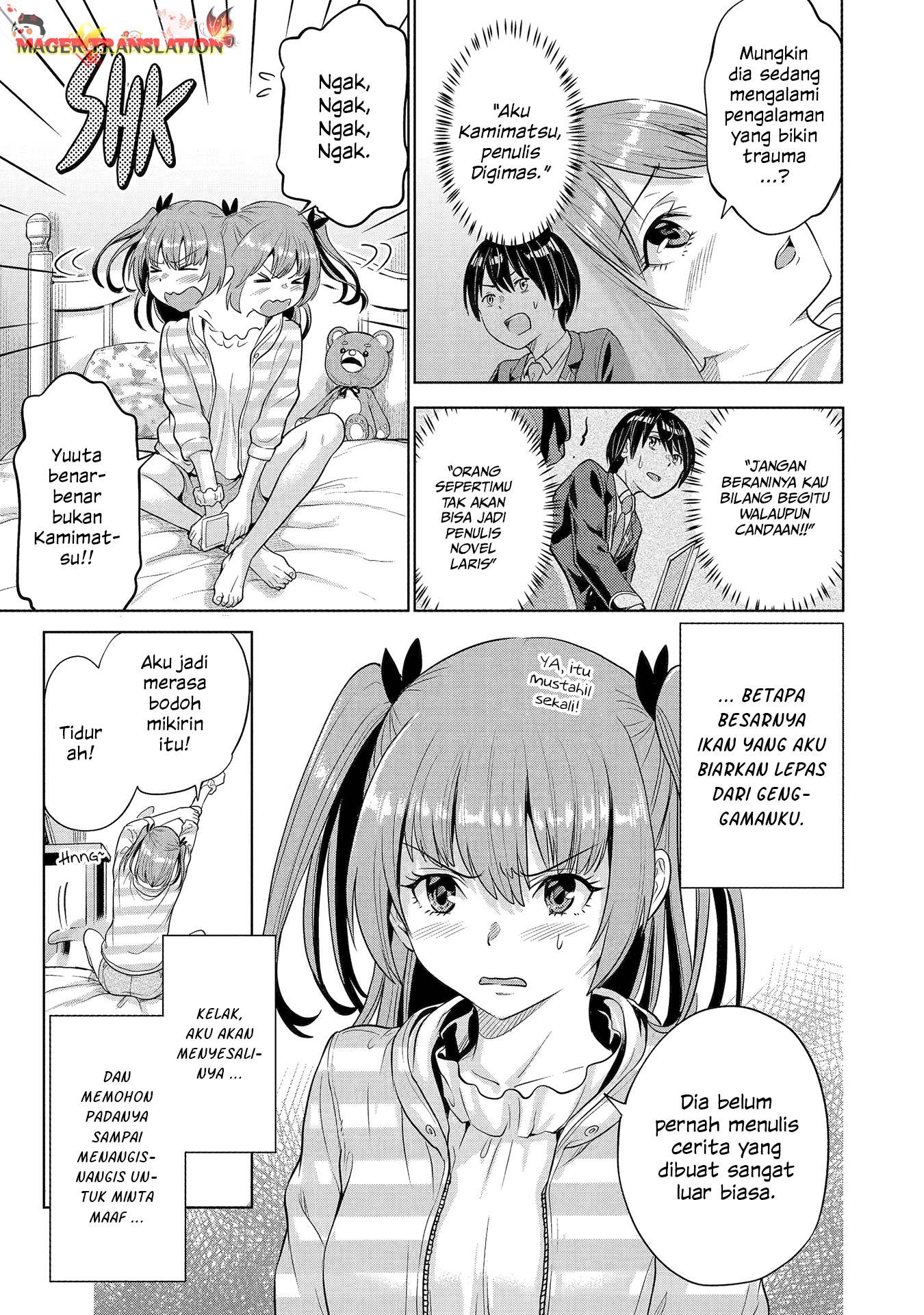 Koukousei Web Sakka no Mote Seikatsu "Anta ga Kami Sakka na Wakenai desho" to Boku wo Futta Osananajimi ga Koukai shiteru kedo Mou Osoi Chapter 1.2 - halaman 27