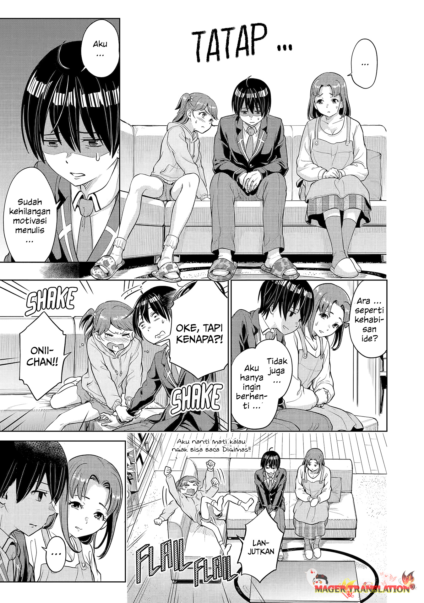 Koukousei Web Sakka no Mote Seikatsu "Anta ga Kami Sakka na Wakenai desho" to Boku wo Futta Osananajimi ga Koukai shiteru kedo Mou Osoi Chapter 1.2 - halaman 7