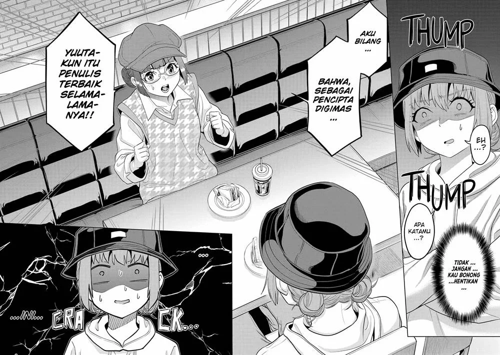 Koukousei Web Sakka no Mote Seikatsu "Anta ga Kami Sakka na Wakenai desho" to Boku wo Futta Osananajimi ga Koukai shiteru kedo Mou Osoi Chapter 11 - halaman 19