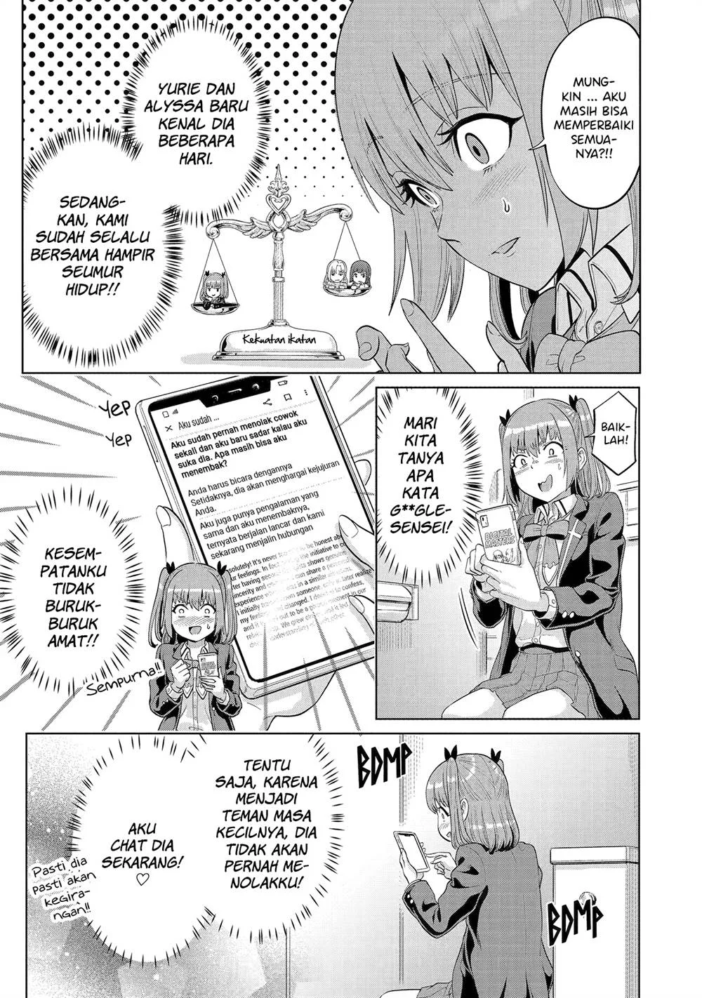 Koukousei Web Sakka no Mote Seikatsu "Anta ga Kami Sakka na Wakenai desho" to Boku wo Futta Osananajimi ga Koukai shiteru kedo Mou Osoi Chapter 13 - halaman 11