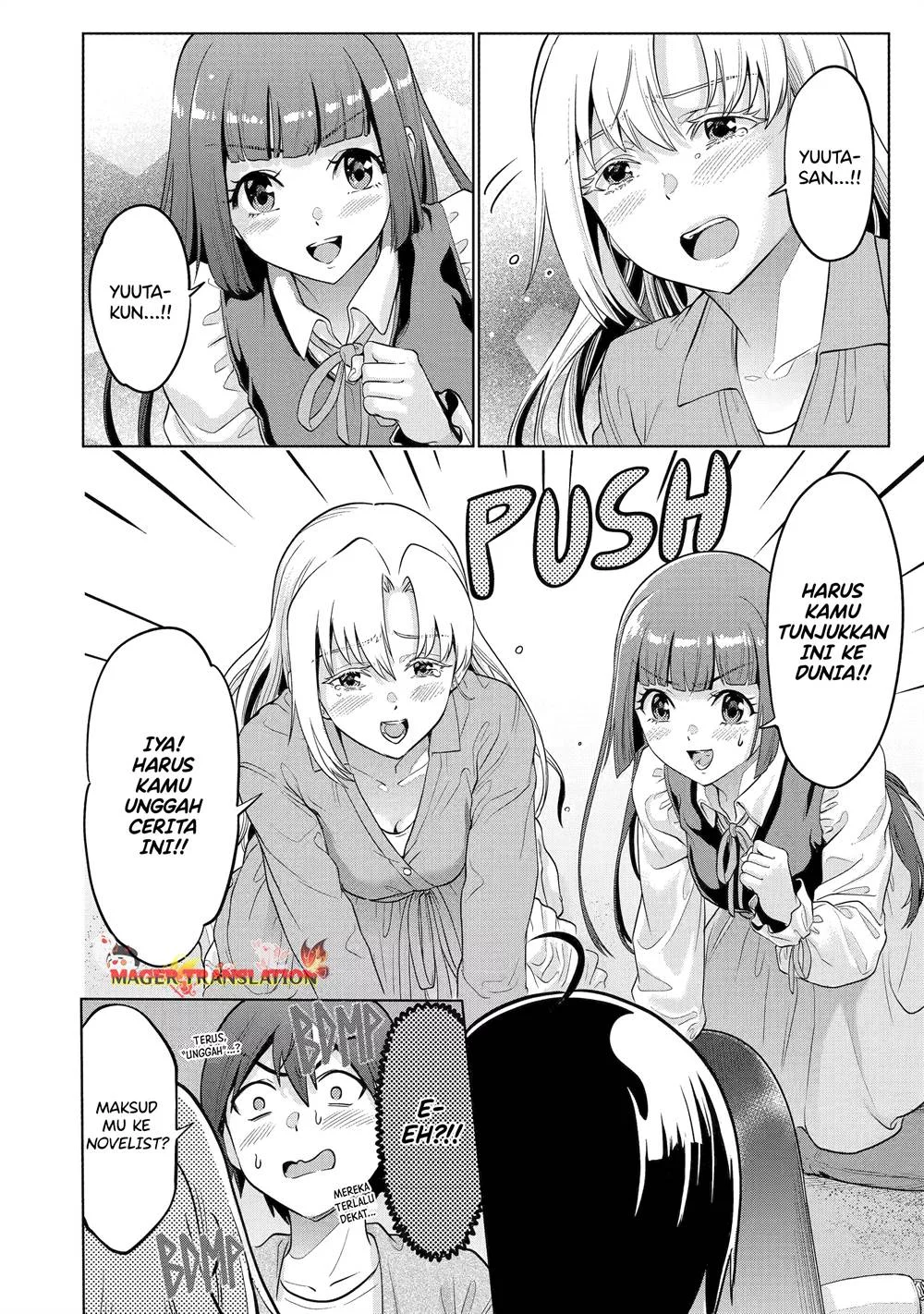 Koukousei Web Sakka no Mote Seikatsu "Anta ga Kami Sakka na Wakenai desho" to Boku wo Futta Osananajimi ga Koukai shiteru kedo Mou Osoi Chapter 14 - halaman 18