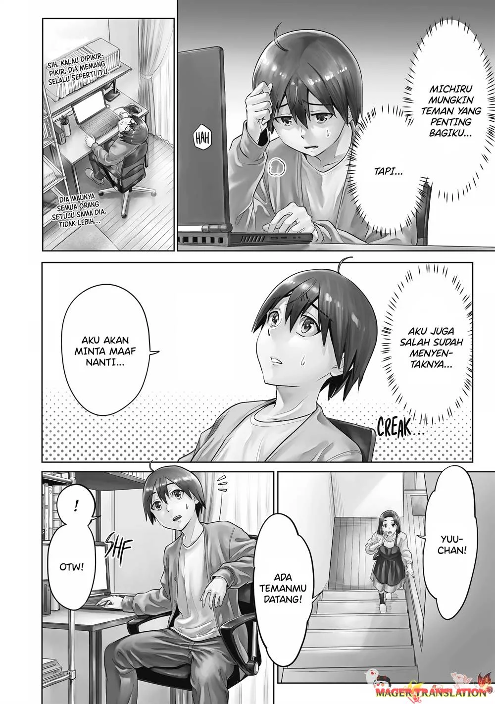 Koukousei Web Sakka no Mote Seikatsu "Anta ga Kami Sakka na Wakenai desho" to Boku wo Futta Osananajimi ga Koukai shiteru kedo Mou Osoi Chapter 14 - halaman 4