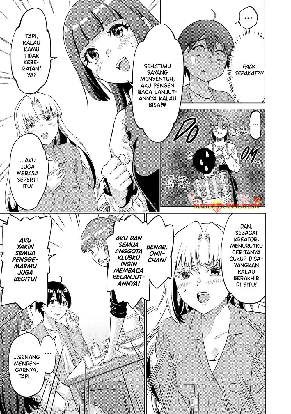 Koukousei Web Sakka no Mote Seikatsu "Anta ga Kami Sakka na Wakenai desho" to Boku wo Futta Osananajimi ga Koukai shiteru kedo Mou Osoi Chapter 15 - halaman 12