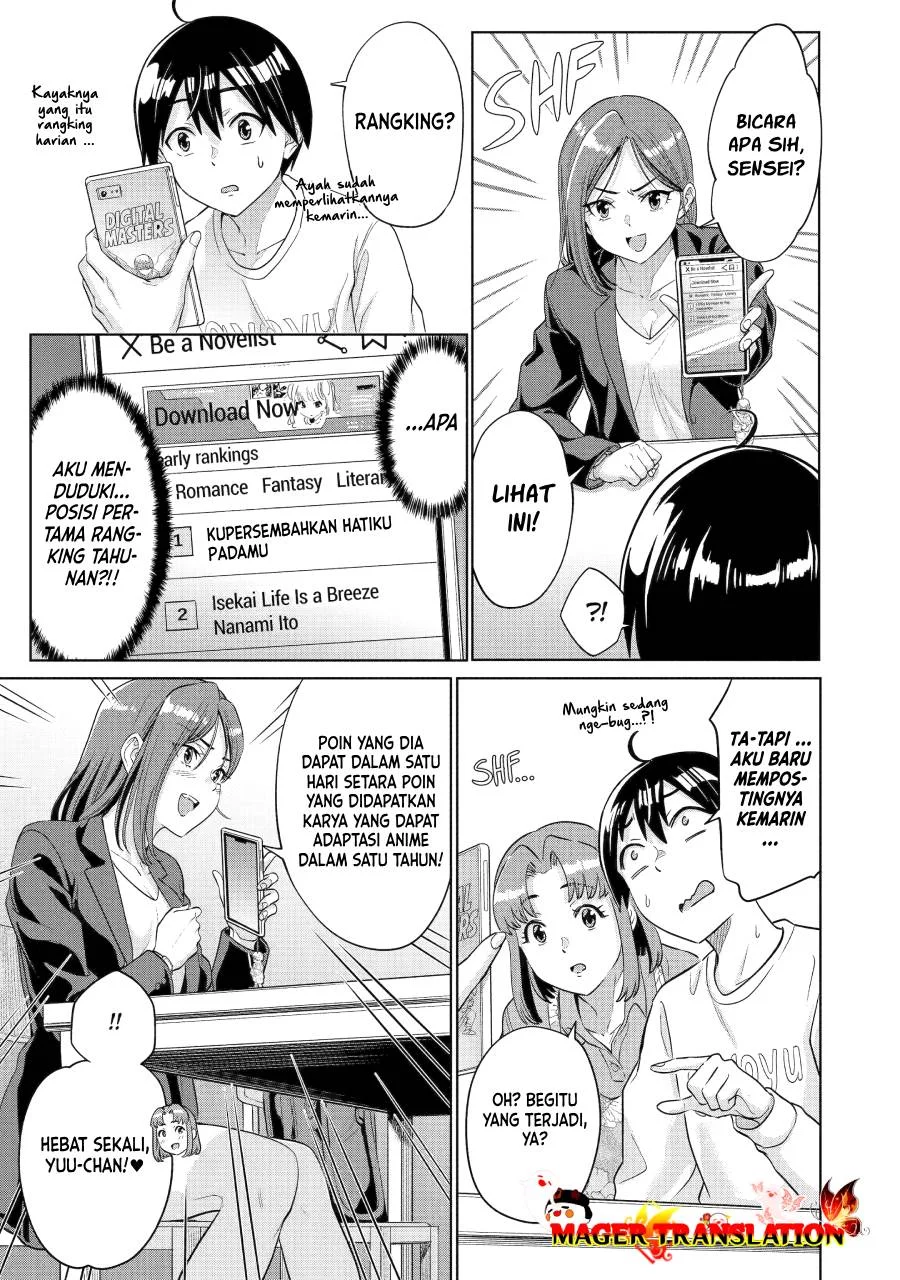 Koukousei Web Sakka no Mote Seikatsu "Anta ga Kami Sakka na Wakenai desho" to Boku wo Futta Osananajimi ga Koukai shiteru kedo Mou Osoi Chapter 16 - halaman 6