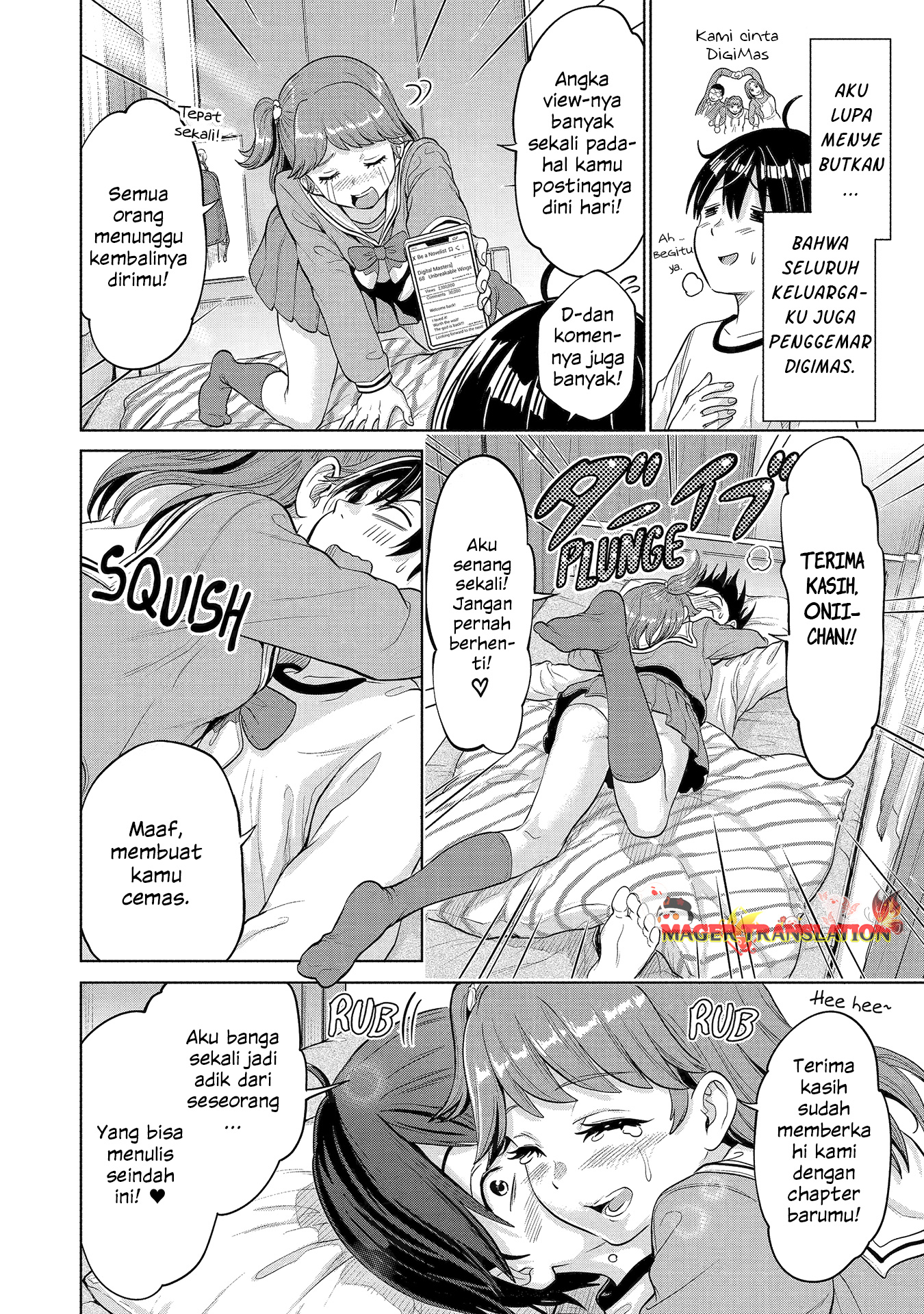 Koukousei Web Sakka no Mote Seikatsu "Anta ga Kami Sakka na Wakenai desho" to Boku wo Futta Osananajimi ga Koukai shiteru kedo Mou Osoi Chapter 2 - halaman 3
