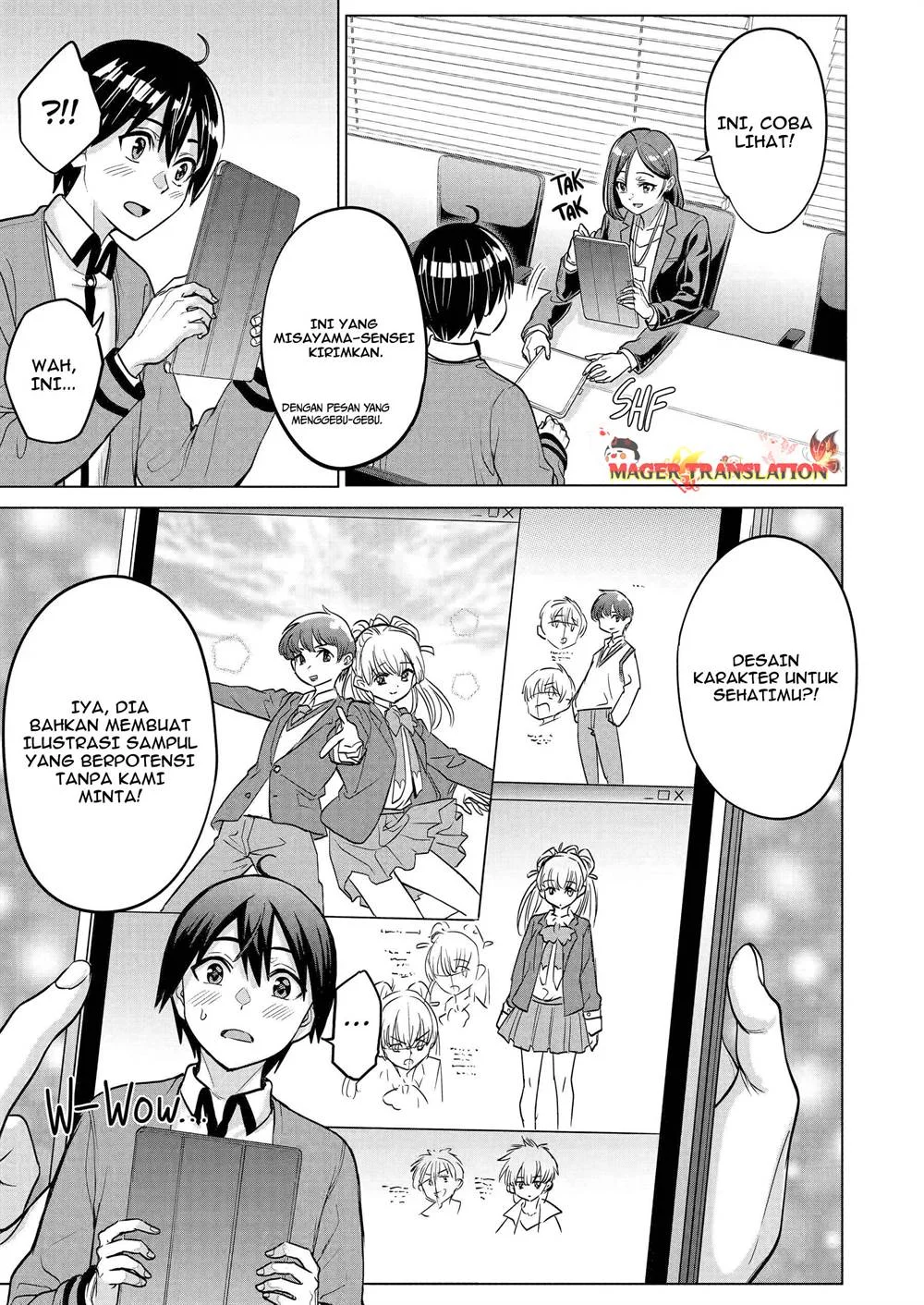 Koukousei Web Sakka no Mote Seikatsu "Anta ga Kami Sakka na Wakenai desho" to Boku wo Futta Osananajimi ga Koukai shiteru kedo Mou Osoi Chapter 21 - halaman 7