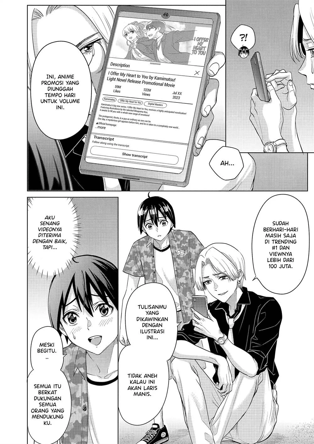 Koukousei Web Sakka no Mote Seikatsu "Anta ga Kami Sakka na Wakenai desho" to Boku wo Futta Osananajimi ga Koukai shiteru kedo Mou Osoi Chapter 23 - halaman 15