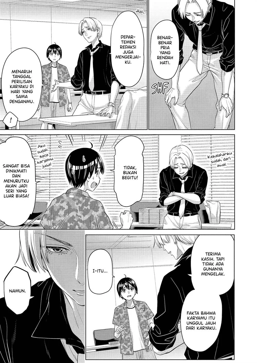 Koukousei Web Sakka no Mote Seikatsu "Anta ga Kami Sakka na Wakenai desho" to Boku wo Futta Osananajimi ga Koukai shiteru kedo Mou Osoi Chapter 23 - halaman 16