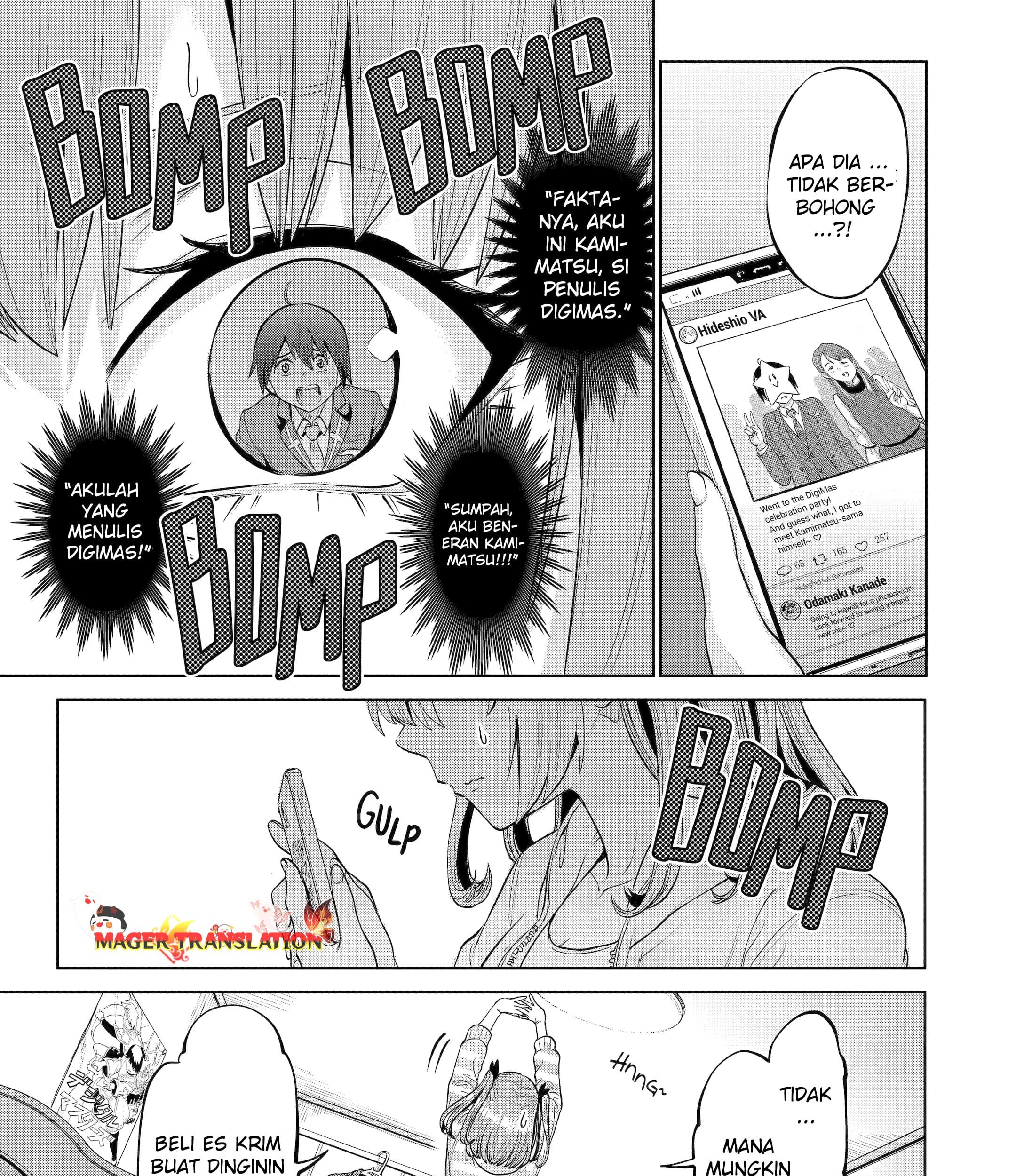 Koukousei Web Sakka no Mote Seikatsu "Anta ga Kami Sakka na Wakenai desho" to Boku wo Futta Osananajimi ga Koukai shiteru kedo Mou Osoi Chapter 6 - halaman 11
