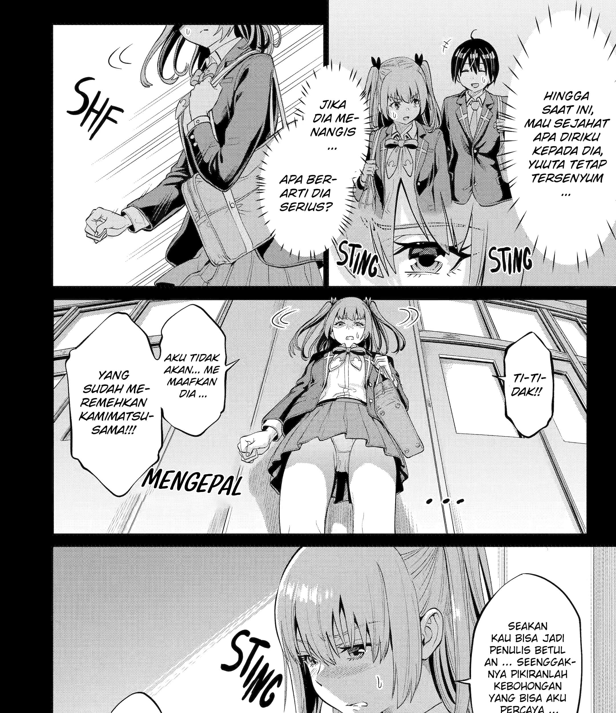 Koukousei Web Sakka no Mote Seikatsu "Anta ga Kami Sakka na Wakenai desho" to Boku wo Futta Osananajimi ga Koukai shiteru kedo Mou Osoi Chapter 6 - halaman 9