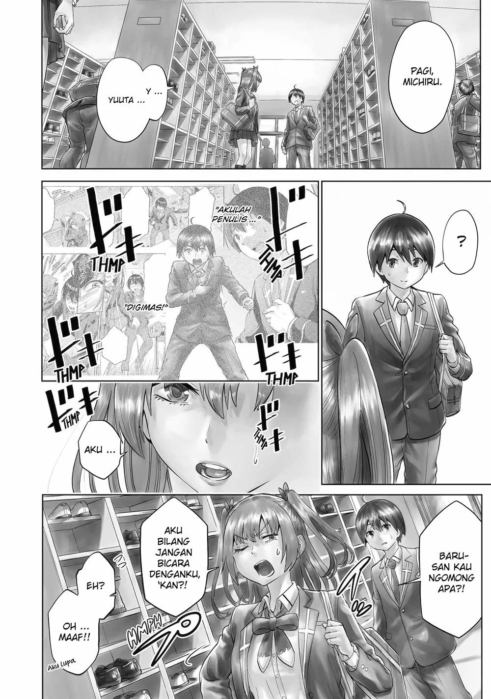 Koukousei Web Sakka no Mote Seikatsu "Anta ga Kami Sakka na Wakenai desho" to Boku wo Futta Osananajimi ga Koukai shiteru kedo Mou Osoi Chapter 7 - halaman 5