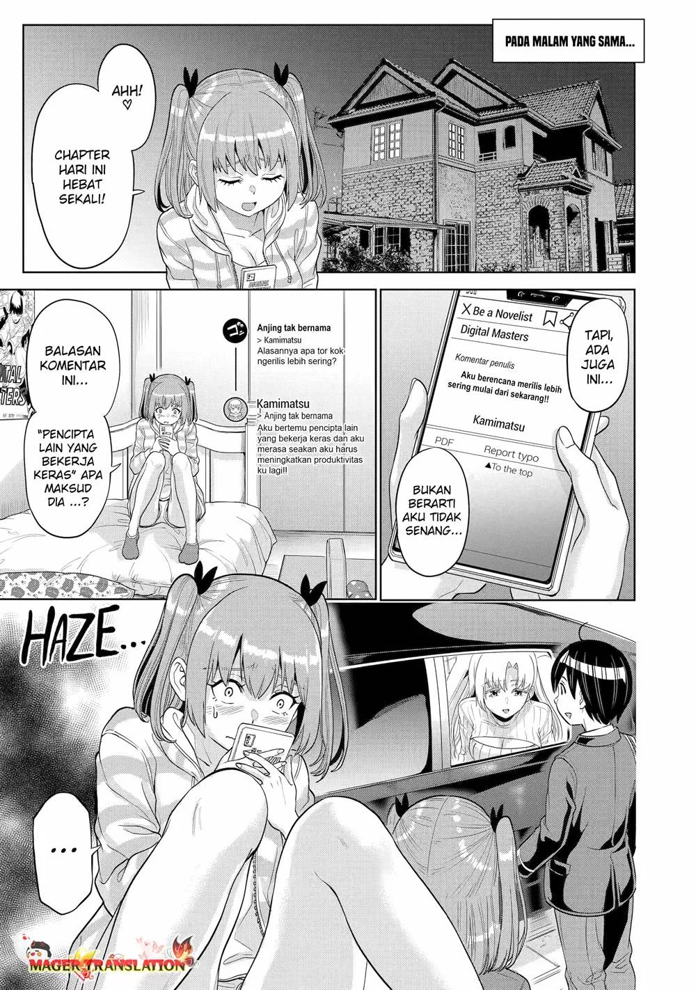 Koukousei Web Sakka no Mote Seikatsu "Anta ga Kami Sakka na Wakenai desho" to Boku wo Futta Osananajimi ga Koukai shiteru kedo Mou Osoi Chapter 9 - halaman 22