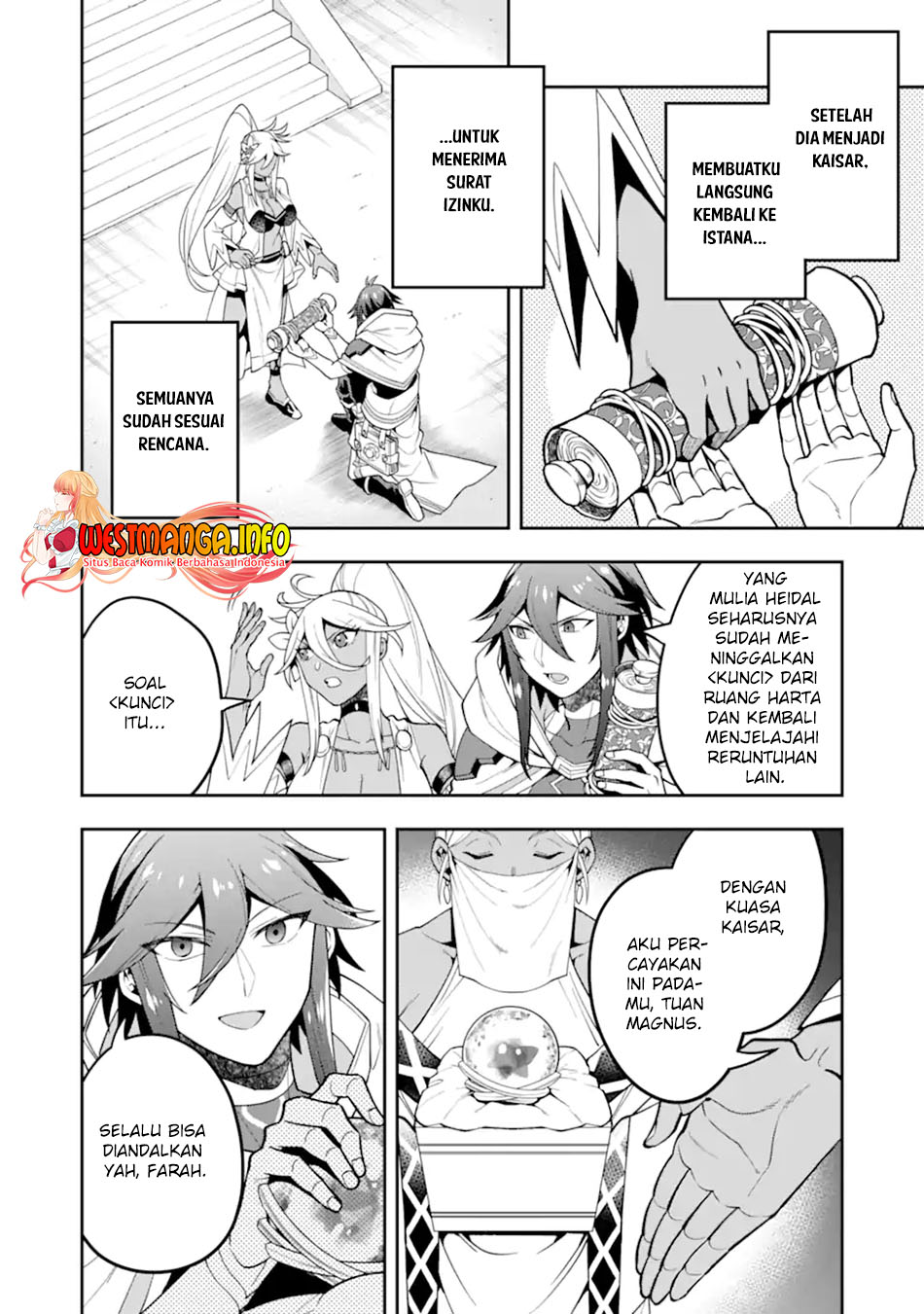Kouryakuhon o Kushi Suru Saikyou no Mahoutsukai ~”meirei sa sero” to wa Iwa Senai Oreryuu Mao Tobatsu Saizen Ruuto ~ Chapter 28 - halaman 4