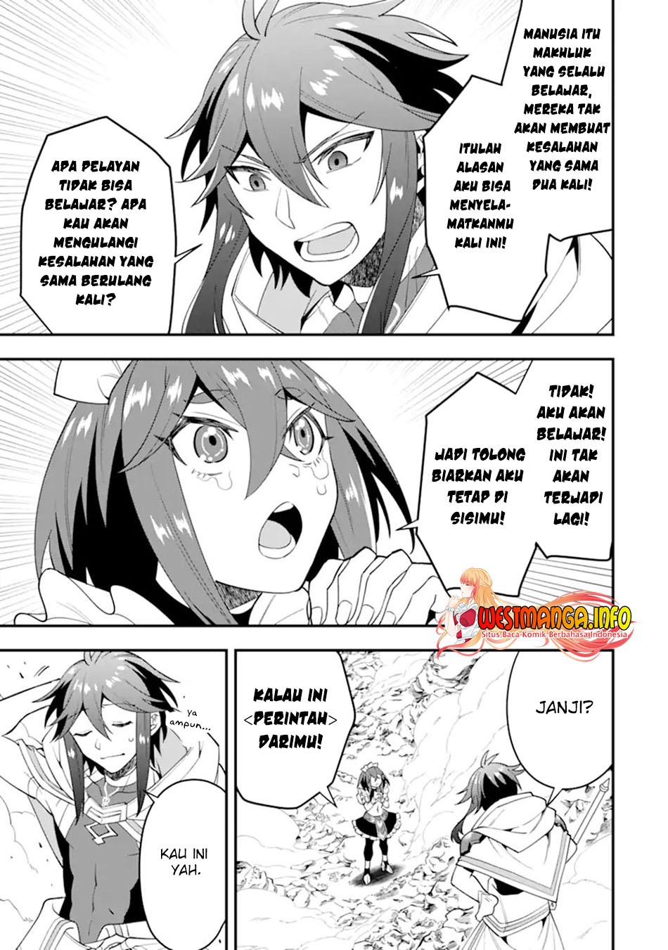 Kouryakuhon o Kushi Suru Saikyou no Mahoutsukai ~”meirei sa sero” to wa Iwa Senai Oreryuu Mao Tobatsu Saizen Ruuto ~ Chapter 43.2 - halaman 11