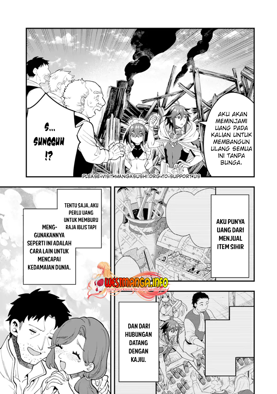 Kouryakuhon o Kushi Suru Saikyou no Mahoutsukai ~”meirei sa sero” to wa Iwa Senai Oreryuu Mao Tobatsu Saizen Ruuto ~ Chapter 47.1 - halaman 7