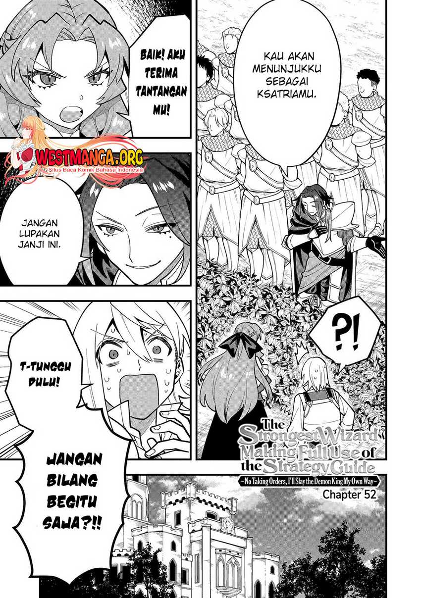 Kouryakuhon o Kushi Suru Saikyou no Mahoutsukai ~”meirei sa sero” to wa Iwa Senai Oreryuu Mao Tobatsu Saizen Ruuto ~ Chapter 52 - halaman 5