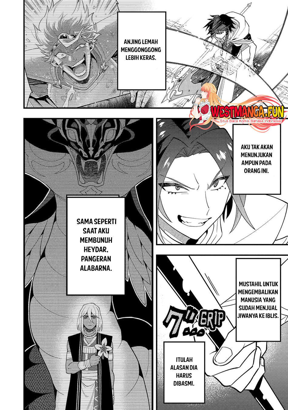 Kouryakuhon o Kushi Suru Saikyou no Mahoutsukai ~”meirei sa sero” to wa Iwa Senai Oreryuu Mao Tobatsu Saizen Ruuto ~ Chapter 59 - halaman 4