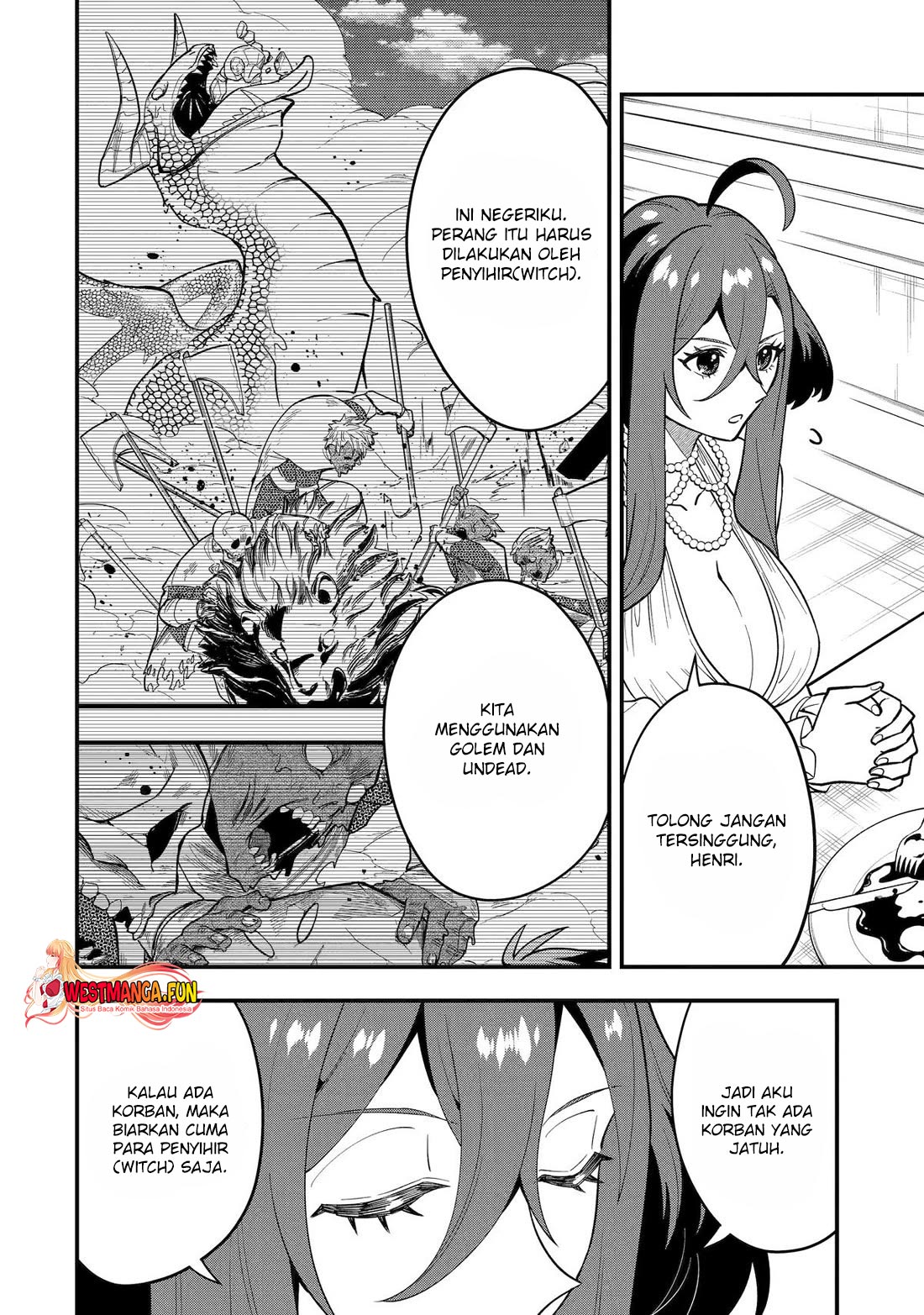Kouryakuhon o Kushi Suru Saikyou no Mahoutsukai ~”meirei sa sero” to wa Iwa Senai Oreryuu Mao Tobatsu Saizen Ruuto ~ Chapter 63 - halaman 21