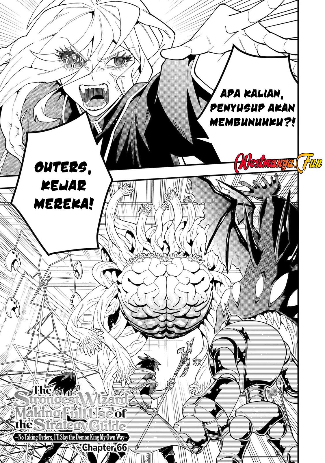 Kouryakuhon o Kushi Suru Saikyou no Mahoutsukai ~”meirei sa sero” to wa Iwa Senai Oreryuu Mao Tobatsu Saizen Ruuto ~ Chapter 66 - halaman 2